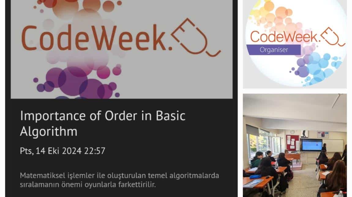 #EUCodeweek ETKİNLİKLERİMİZ