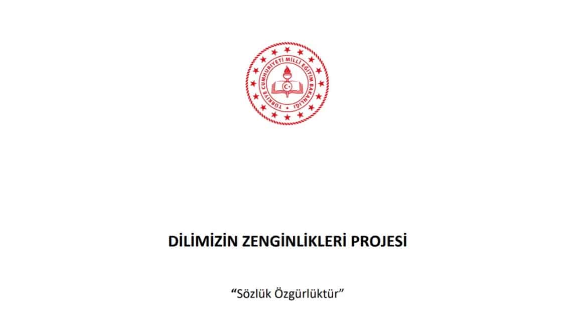 DİLİMİZİN ZENGİNLİKLERİ PROJESİ